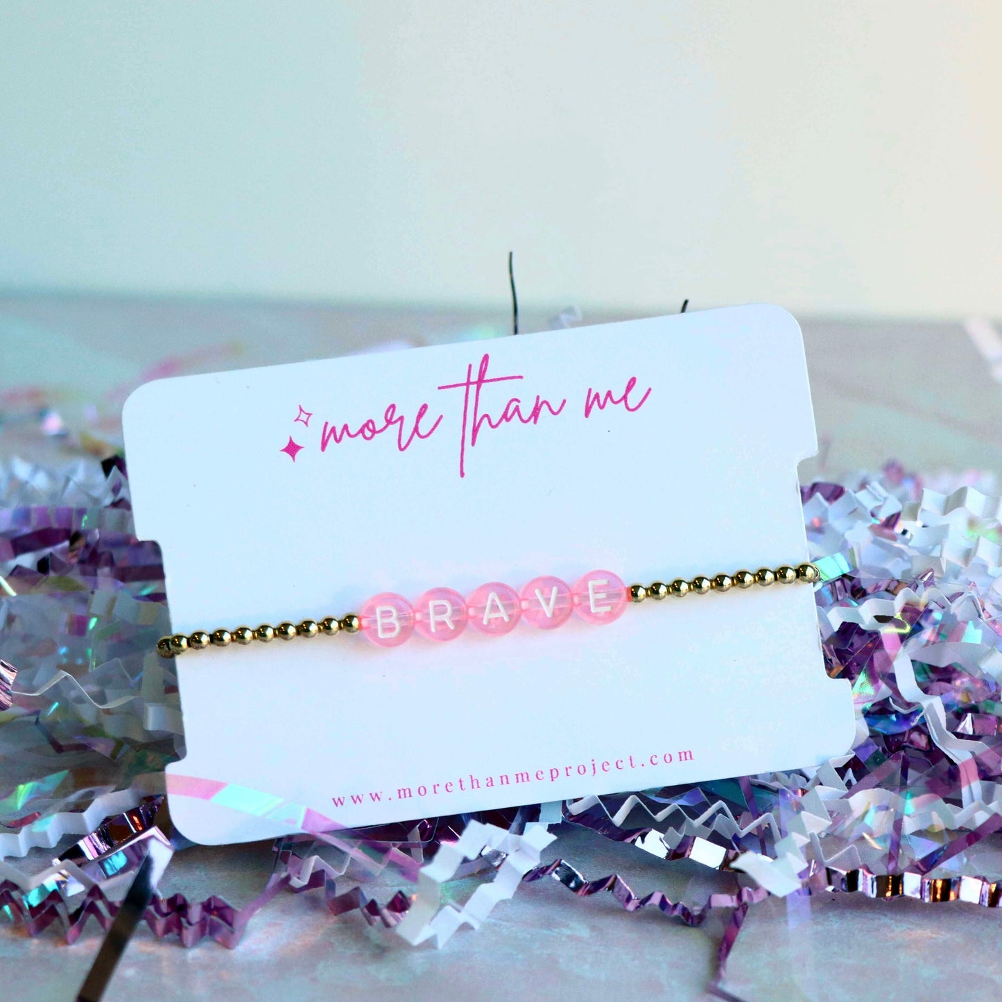 think pink {brave} pink bracelet