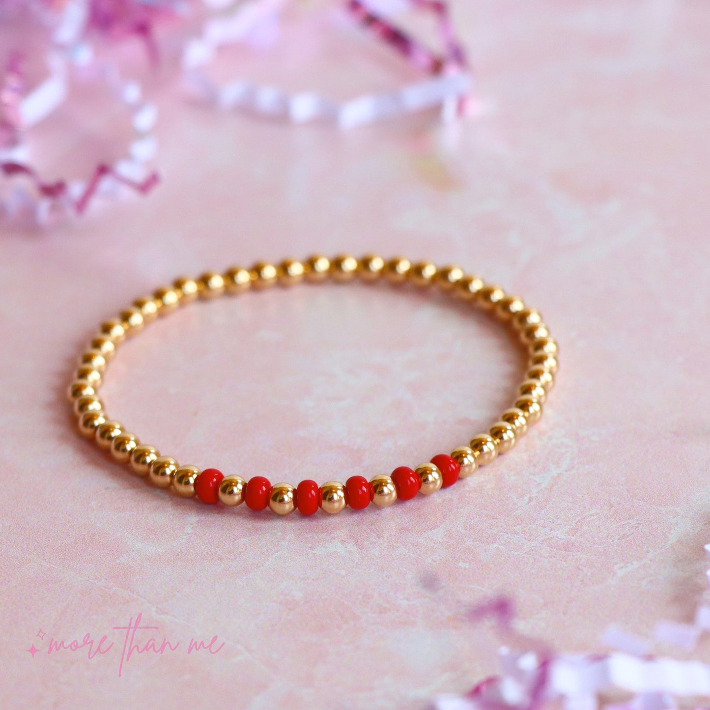 red color bar bracelet