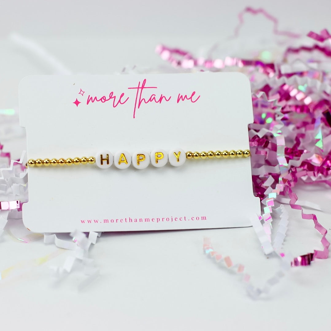 u girl {happy} bracelet