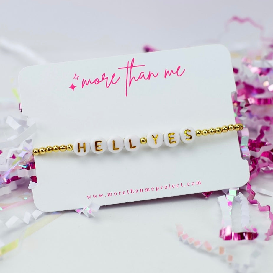 u girl {hell yes} bracelet