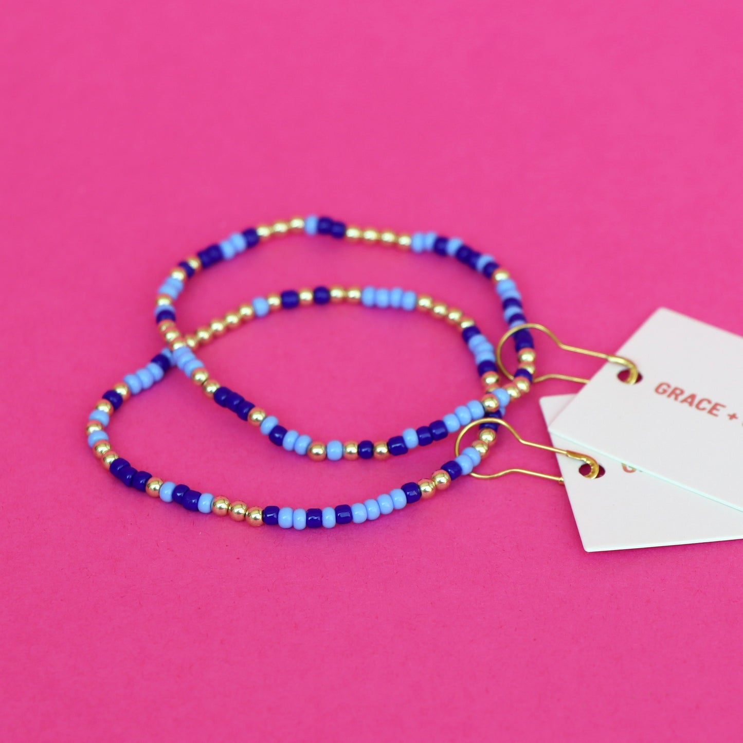 color pop bracelet {navy & powder blue}