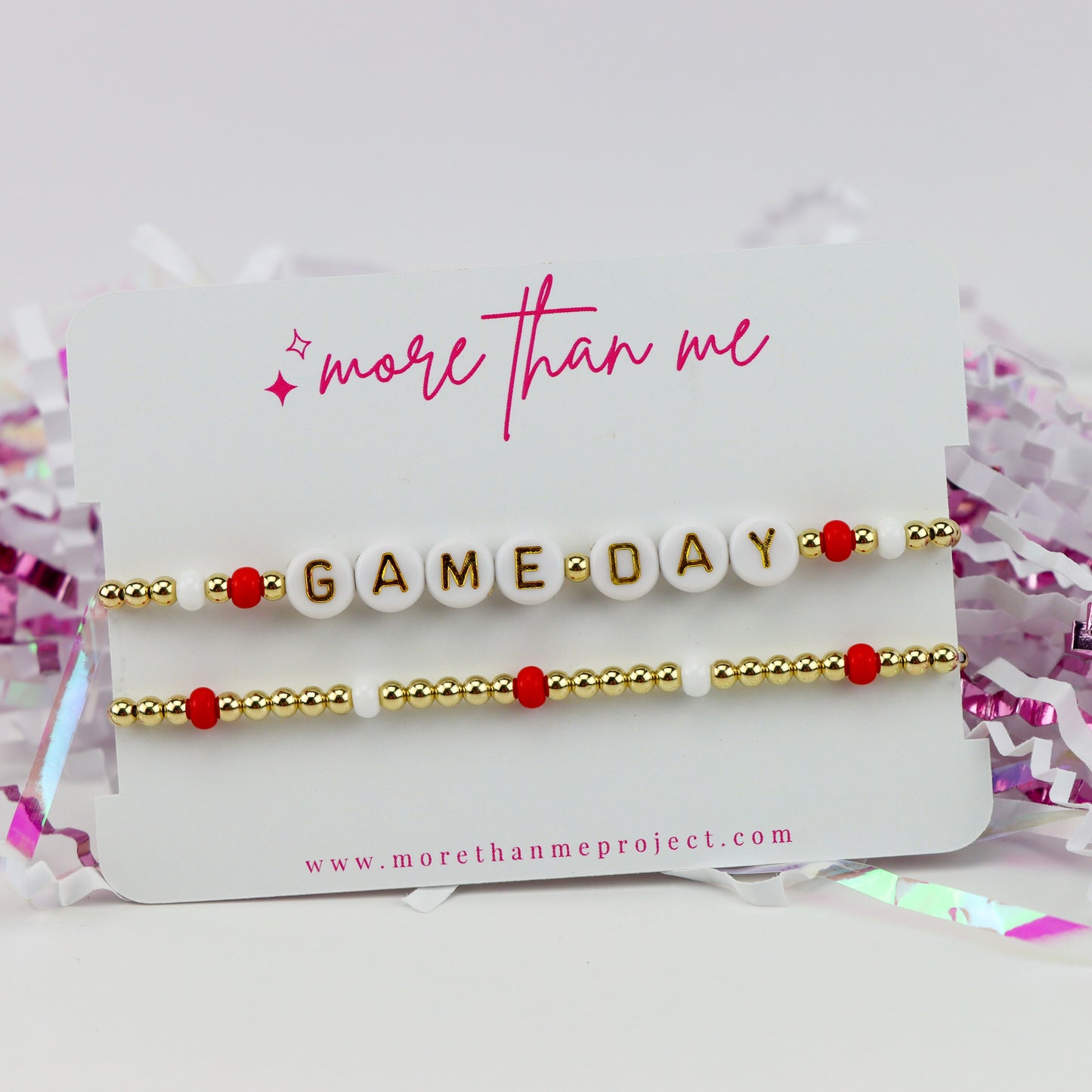 red & white game day set
