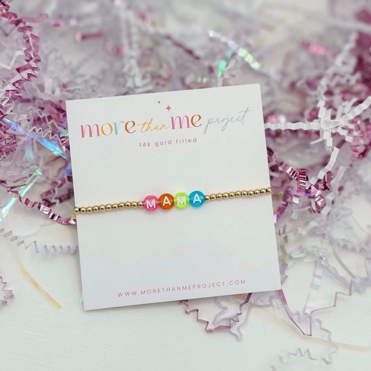 mama {bright} beaded bracelet