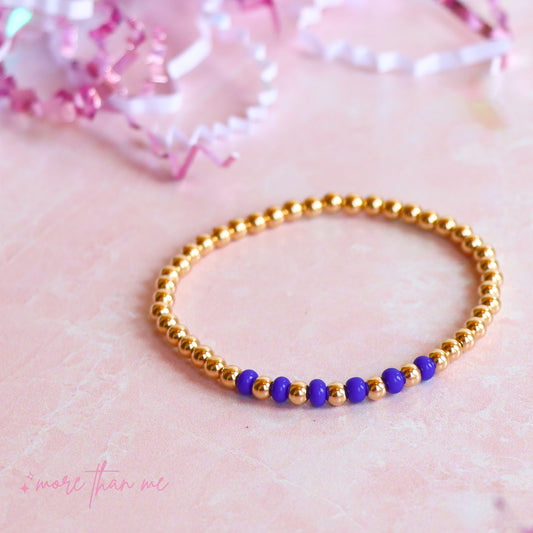 blue color bar bracelet