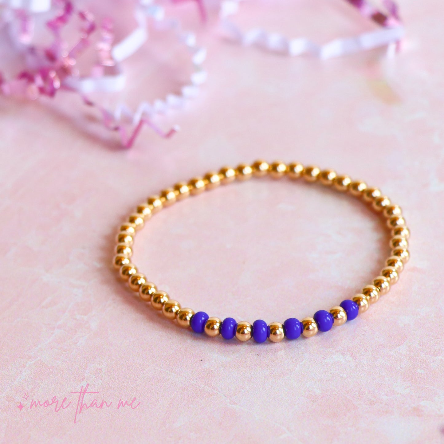 blue color bar bracelet