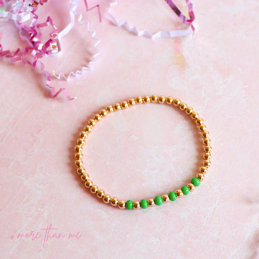 green color bar bracelet