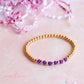 purple color bar bracelet