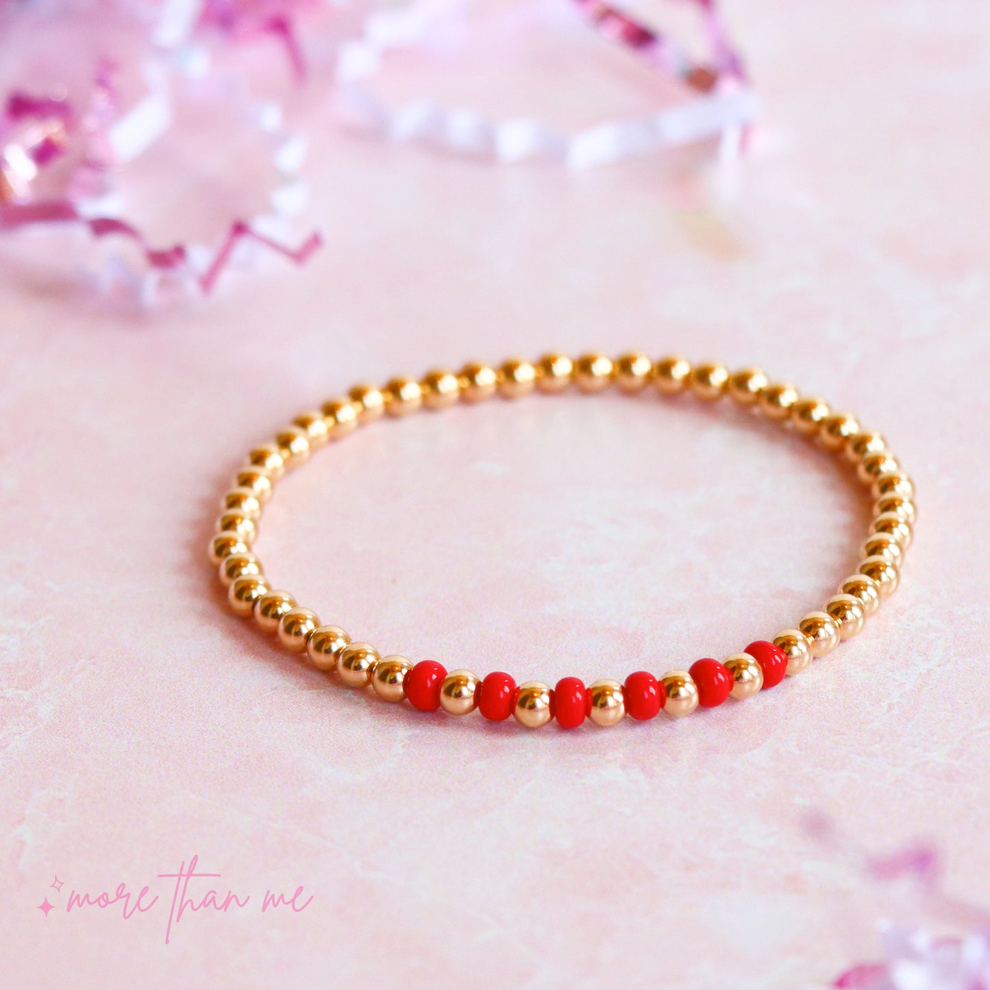 red color bar bracelet