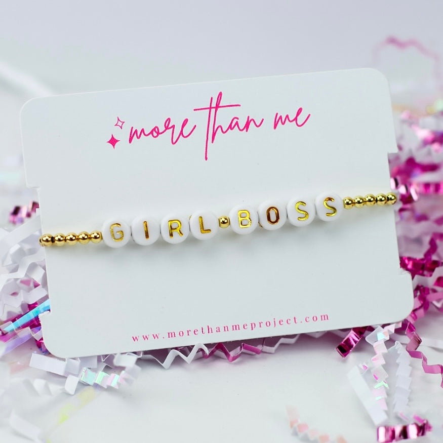 u girl {girl boss} bracelet