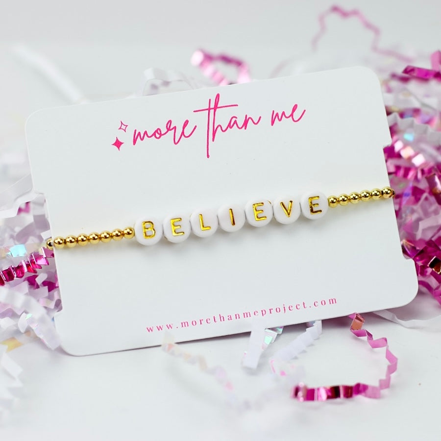 u girl {believe} bracelet