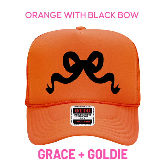 PRE-SELL orange with black bow