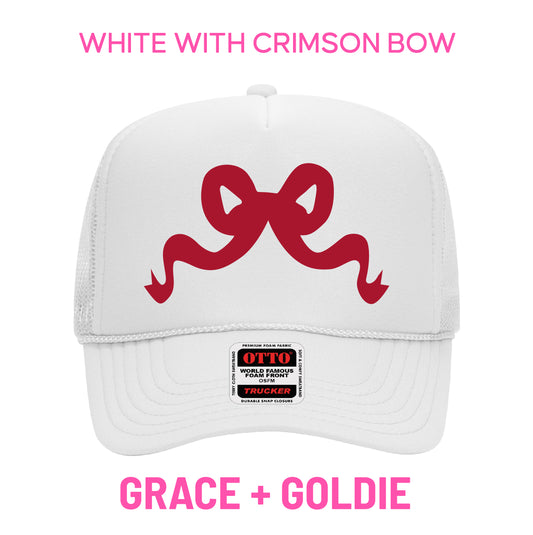 PRE-SELL white with crimson bow